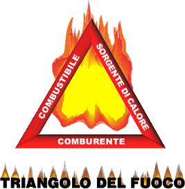 LA COMBUSTIONE E IL TRIANGOLO DEL FUOCO La combustione (reazione chimica di un combustibile con un comburente) può