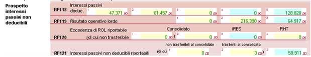 non coperta dal ROL dell esercizio in corso, è possibile la ripresa di tale importo come variazione in diminuzione nel rigo RF54, campo 3 dell Unico Società di Capitali.