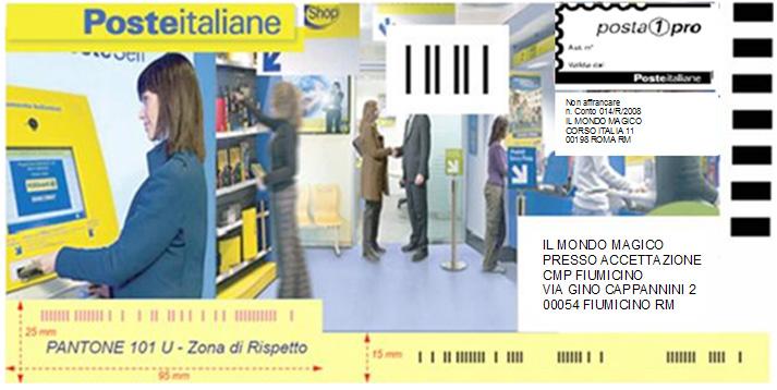 Poste Italiane, al fine di non limitare la grafica e la creatività dei Clienti e contestualmente garantire la meccanizzabilità del Prodotto, ha individuato due soluzioni innovative ed alternative al