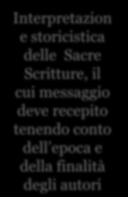 Interpretazion e storicistica delle Sacre