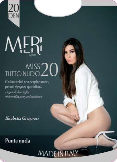 62 MISS TUTTO NUDO 20 DEN LINEA MISS 84%PA 16%EA NUAGE TROPICAL COLLANT 20 DEN LYCRA,