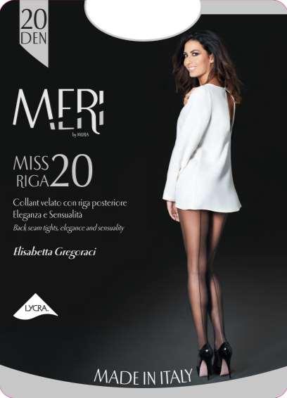 A3067 COLLANT RIGA LINEA MISS 90%PA 10%EA COLLANT VELATO 20 DEN CON RIGA POSTERIORE