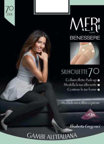 LINEA BENESSERE 277 SILHOUETTE 70 PUSH UP 70 DEN COLLANT PUSH-UP 70 DEN, ESALTA LA SILHOUETTE CON UN AZIONE CONTENITIVA,