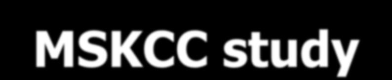 MSKCC study Pazienti con ca mammario metastatico sottoposte a chirurgia del tumore primario sembrano avere un miglioramento della sopravvivenza.