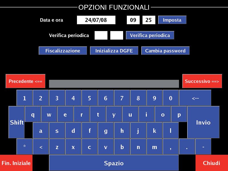 Premere: Si accede alla 2 delle tre pagine SERVIZI: Fig.