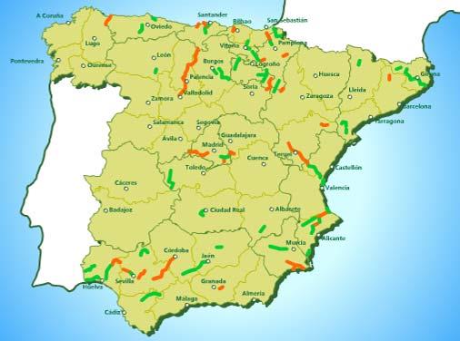 Le esperienze estere Programma nazionale spagnolo per il recupero delle linee ferroviarie dismesse e la realizzazione di percorsi verdi finanziato dal Ministero dell Ambiente con 3,5 milioni