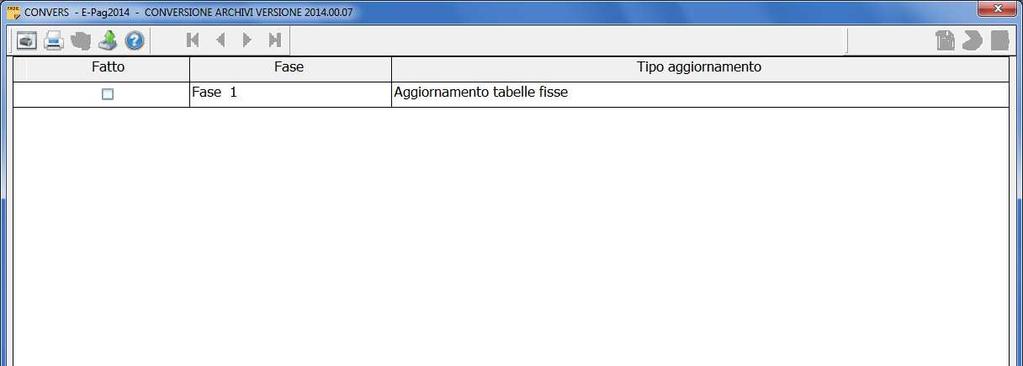 PAGHE IMPLEMENTAZIONI Conversione Archivi CONVERS CONVERS Dopo aver installato la versione è necessario effettuare la conversione degli archivi mediante il comando CONVERS.
