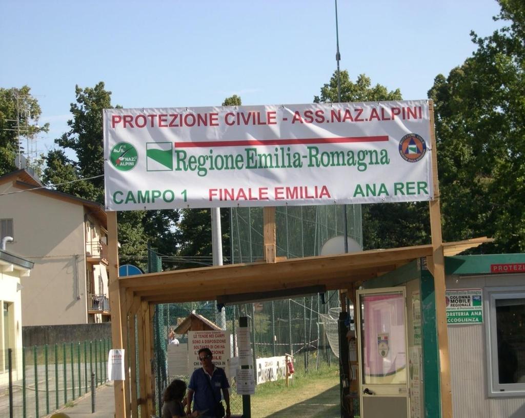 Emilia Romagna Sisma 20/29 maggio 2012 Assistenza alla popolazione Alla seconda settimana risultavano assistite 14.
