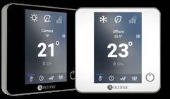 Impostazione del modo di funzionamento direttamente dal termostato maestro del sistema di zona (stop, freddo, caldo, ventilazione e deumidificazione).