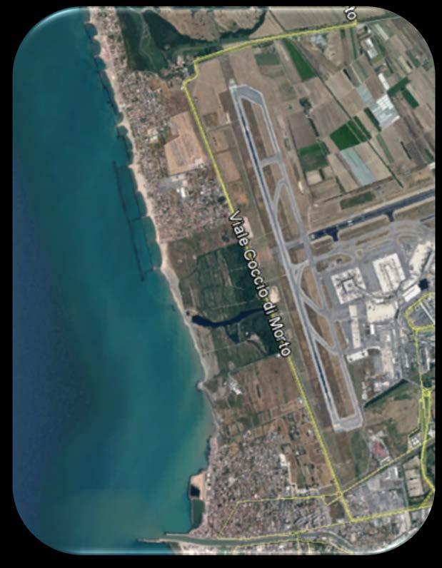 INQUADRAMENTO GEOGRAFICO Focene Aeroporto Canale Coccia di Morto Lunghezza ~ 5 Km Area bacino 9.