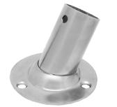 Base in acciaio inox, rettangolare dritta. Dim. mm. 60 x 45.