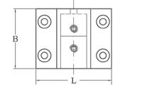 di acciaio inox Ø mm. 10,8, lung. mm. 450, altezza mm. 120.