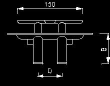 Ø fori 4646116 160 70 150 60 65 10 4646118 200 80 165 65