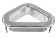 Cubia ovale in acciaio inox AISI 316 Cubia triangolare in acciaio inox AISI 316 fissaggio con