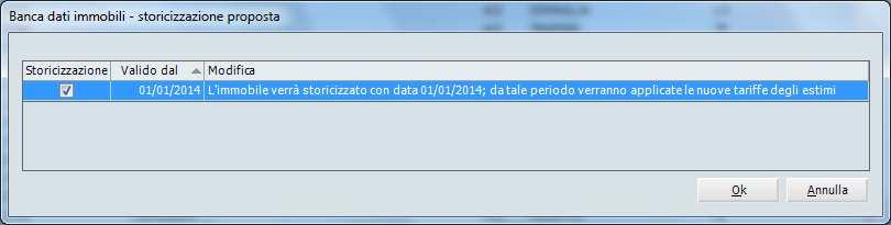 BANCA DATI Il programma è stato modificato per gestire la storicizzazione in Banca dati in seguito a variazione degli