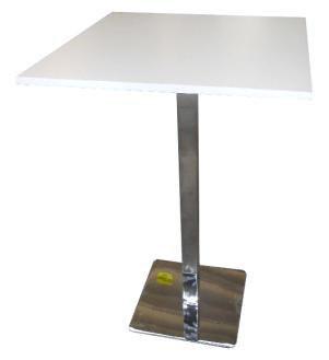 75 cm) RECTANGULAR GLASS TABLE with metallic structure (dim.