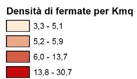 393 fermate di superficie (35 delle quali fuori Comune) IV V VI VII VIII IX X 27,6 19,6 25,5 20,4 31,1 32,9 48,1 XI 26,1 29,2 fermate per 10.