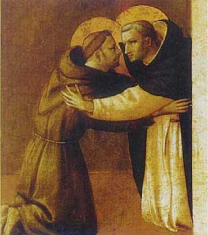 Figure e fatti importanti (IV) San Francesco d Assisi e San Domenico di Guzman, fondatori dei due ordini monastici predicatori più famosi e diffusi dal XII secolo in poi.