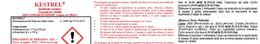 Per proteggere gli organismi acquatici, rispettare una fascia di sicurezza non trattata dai corpi idrici