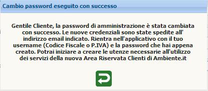 Dopo aver effettuato l accesso con le nuove