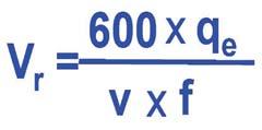 = V x v x l 600 x numero ugelli Esempio: Q= 400 l/ha x 6 km/h x 4 m = 0,9 l/min 600 x 18 54 55 A questo punto si potrà scegliere la combinazione tipo di ugello e pressione in grado di dare la portata