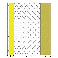 CARATTERISTICHE TERMICHE E IGROMETRICHE DEI COMPONENTI OPACHI secondo UNI TS 11300-1 - UNI EN ISO 6946 - UNI EN ISO 13370 Descrizione della struttura: Muro esterno Codice: M1 Trasmittanza termica