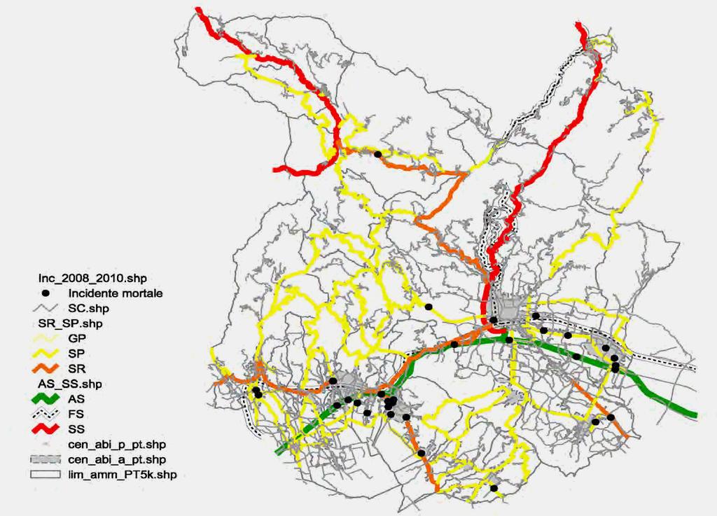 TEMATISMI analisi degli incidenti stradali in Provincia di Pistoia anni 2006/2010 dati
