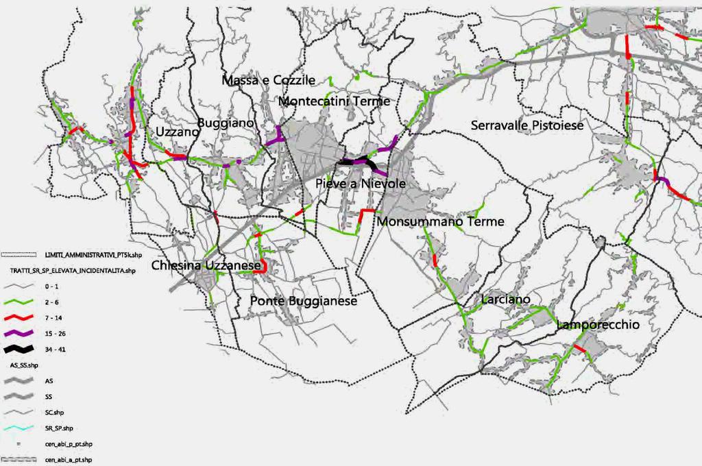 TEMATISMI analisi degli incidenti stradali in Provincia di Pistoia anni 2006/2010 dati provvisori alcuni non