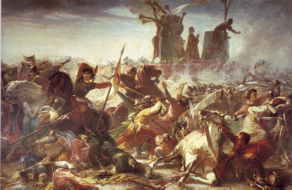 Battaglia di Legnano: 1176 I Comuni sconfiggono l imperatore La Battaglia di Legnano di Amos