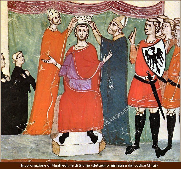 1250: morte improvvisa di FEDERICO II Il figlio MANFREDI riprese la lotta contro comuni e papa