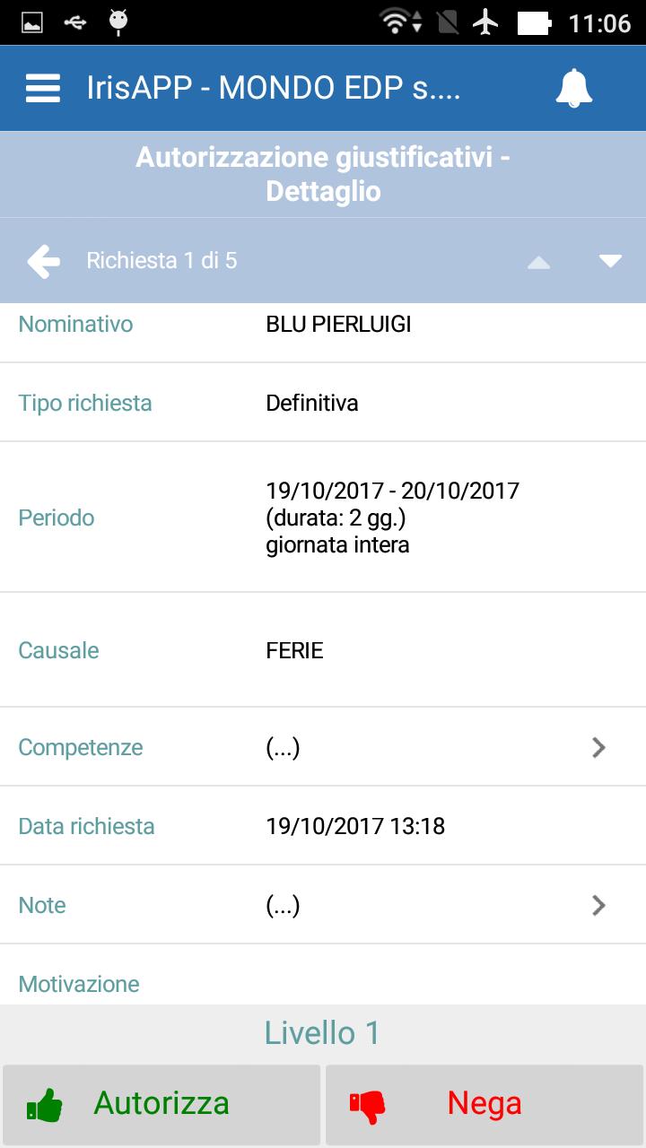 La APP di IrisWIN pag.