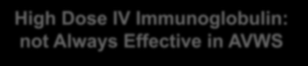 High Dose IV Immunoglobulin: not Always
