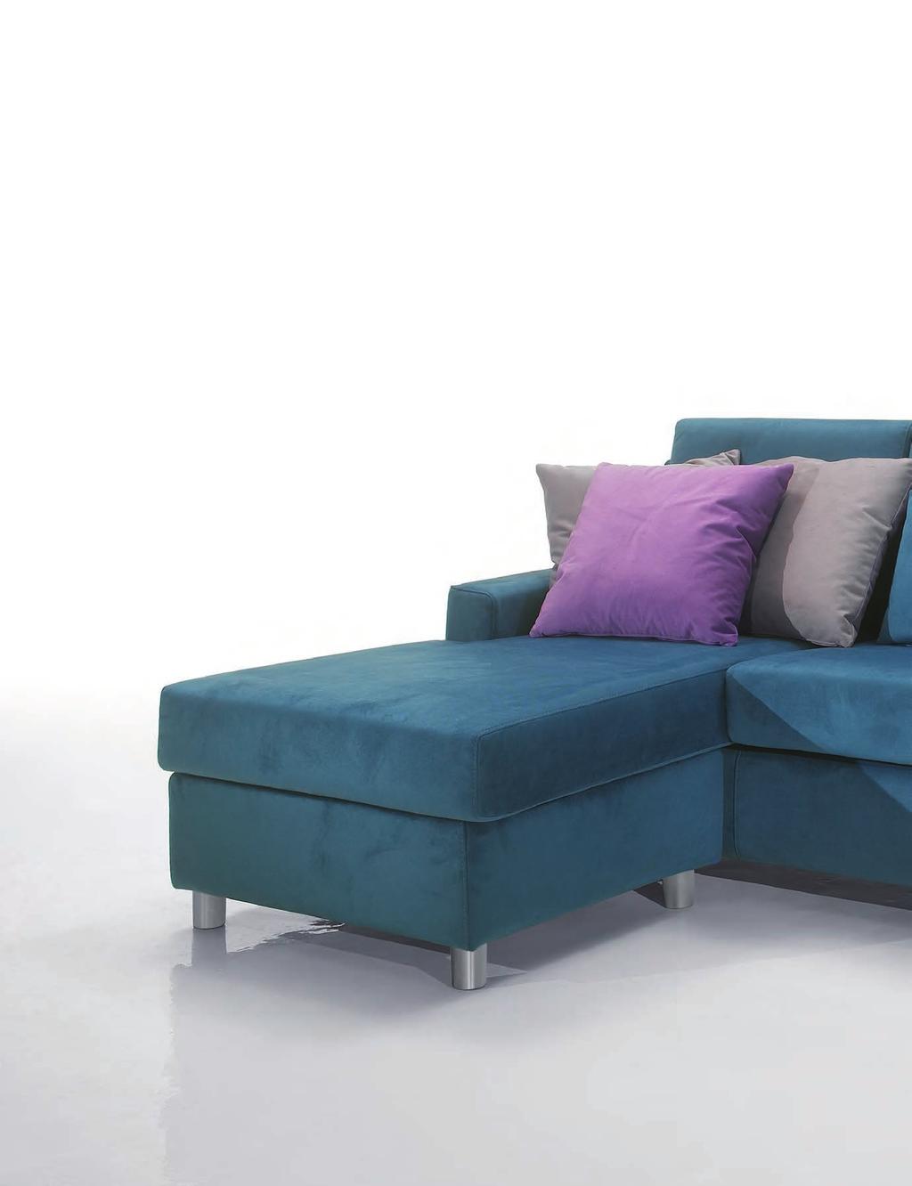 BASIC COLLECTION Composizione: divano maxi con pouff