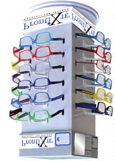 IN OMAGGIO ACQUISTANDO n. 12 kit da 24 occhiali Espositore girevole da terra per esporre 48 occhiali. (cod.