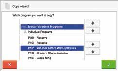 5. Utilizzo e configurazione 5.3.1 Copia programmi Con l assistente di copia si possono copiare singoli programmi, gruppi di programma e campi di programma.