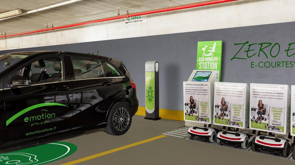 L è-courtesy parking ospiterà epstation una innovativa stazione di ricarica per auto elettriche.