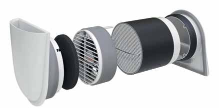 VITOVENT 100-D Sistema di ventilazione decentralizzato a flusso singolo alternato fino a 46 m 3 /h 3 4 Il dispositivo per la ventilazione degli ambienti domestici con recupero del calore Vitovent