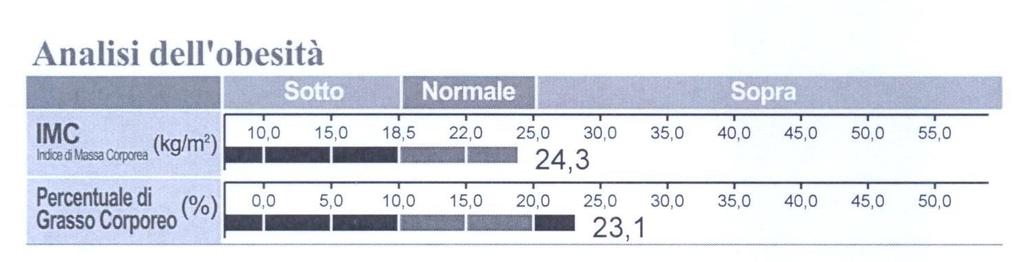 ANALISI DELL OBESITA IMC: Indice Massa Corporea (kg/m²) L IMC o BMI (body mass index) è un indicatore antropometrico molto comune, espresso come il rapporto tra il peso e il quadrato dell altezza.