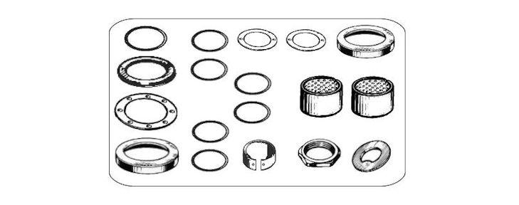 Equalizer repair kit (SINGLE) 113 114 124 143 144 164 93 94 1388783S 711209 Serie completa