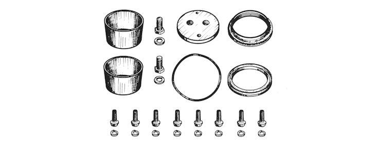 / 711212 Complessivo revisione frizione Clutch release fork, repair kit Serie 4 Serie G Serie P Serie R Serie T 1737306S