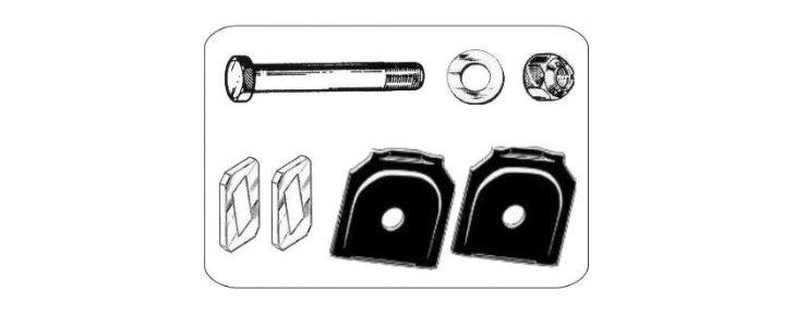 KIT PER SOSPENSIONI PNEUMATICHE / AIR SUSPENSIONS REPAIR KITS 711839 Complessivo revisione balestra composto da