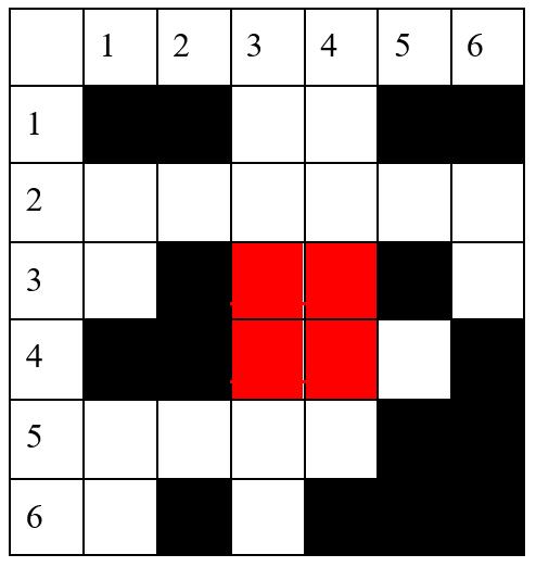 124. ESERCIZIO 11 (CASTORO) G5 ENG PROBLEM Beaver John has received a secret message (in the form of black and white squares).