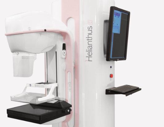 SISTEMA MAMMOGRAFICO DIGITALE INTEGRATO L ultimo nato della serie Helianthus è un sistema mammografico digitale 2D a bassa dose, dotato dei più recenti e avanzati detettori a conversione diretta o