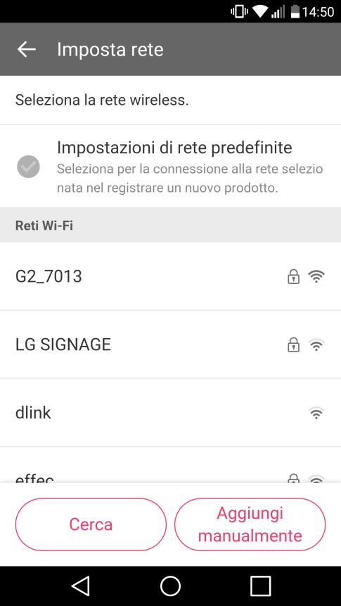 Connessione prodotto alla rete Wi-Fi