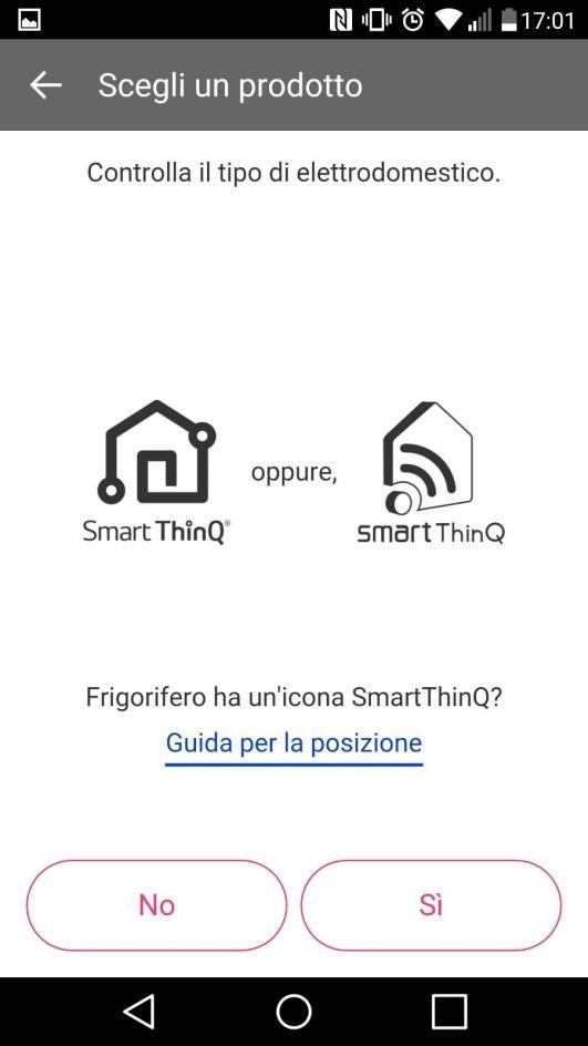 ThinQ prima di procedere, quindi premere