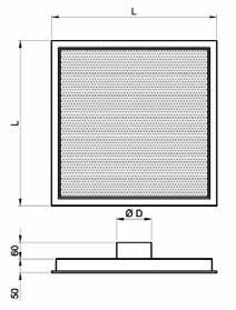 400 [m³/h] DIM. ESTERNE PROF. PORTATA D ARIA (mm) (mm) (VEL.