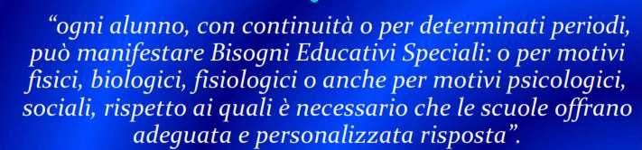 MA COSA SIGNIFICA B.E.S.? (dall'inglese "special educational needs") NON UN SOGGETTO MA.