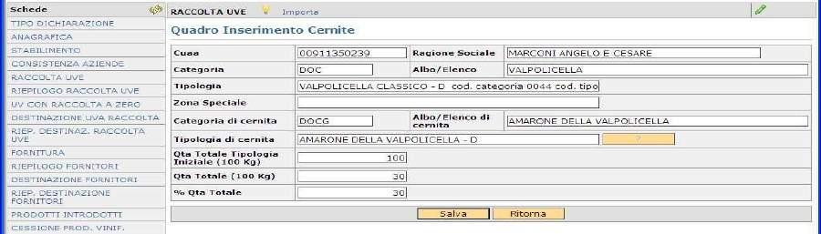 stabiliti dai singoli disciplinari di produzione/provvedimenti regionali.