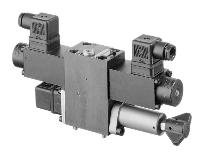 Moduli di serraggio tipo SMD 2 e NSMD 2 per il pilotaggio di dispositivi di serraggio idraulici Portata Q max = 25 l/min Pressione di esercizio p max = 120 bar ' Comando del funzionamento,