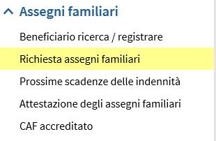 Richiedere gli assegni familiari tramite Partnerweb Questo processo è necessario quando vengono richiesti per la prima volta gli assegni familiari di un collaboratore a un datore di lavoro. 1.